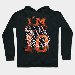 10th Birthday Basketball 10 Years Old Hoodie